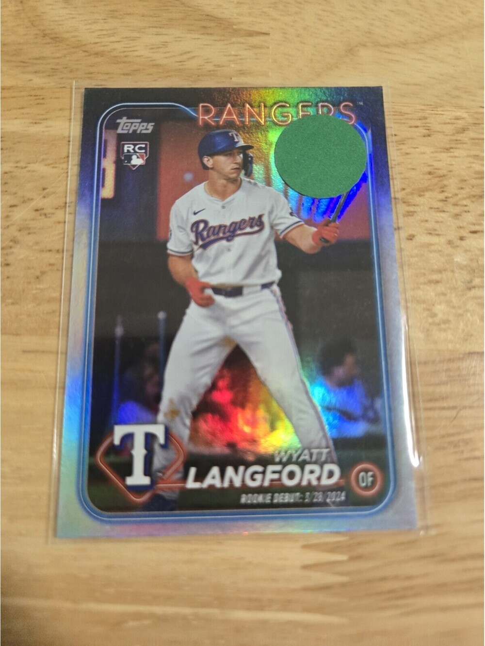2024 Topps Update Series - Rookie Debut Wyatt Langford #US341 Rainbow Foil (RC)